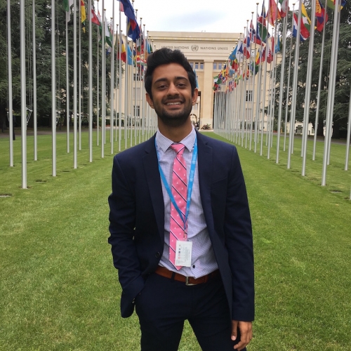 Azan outside the United Nations Headquarters