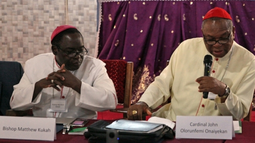 Bishop Matthew Kukah and Catholic Archbishop of Abuja Cardinal John Onaiyekan